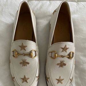 Gucci New Jordans Embroidered Stars Bees Loafers